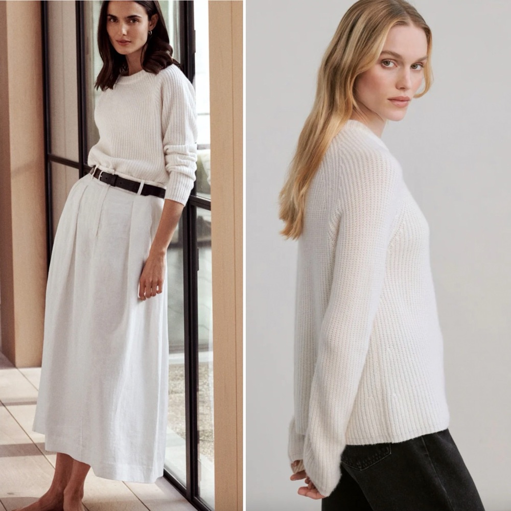Jenni Kayne Cashmere Fisherman Sweater